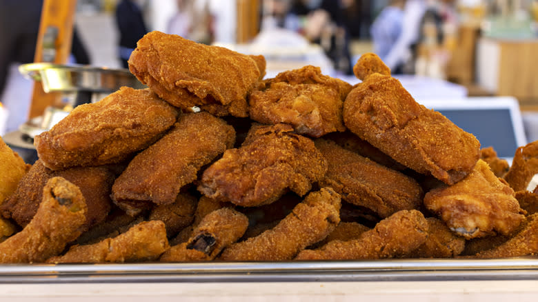 fried chicken at festival