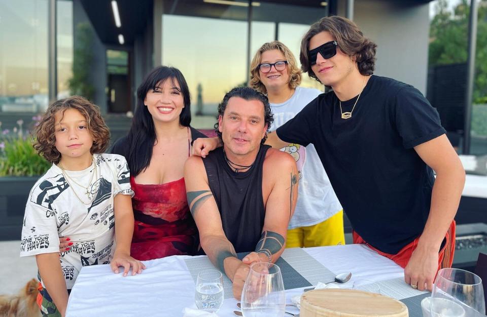 Gavin Rossdale and his family