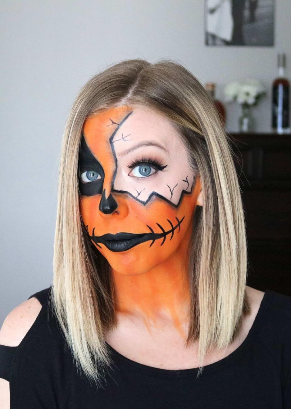 halloween makeup pumpkin
