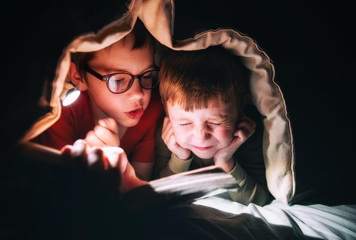 <a href="https://www.shutterstock.com/es/image-photo/kids-reading-book-under-blanket-elder-1071593237" rel="nofollow noopener" target="_blank" data-ylk="slk:Shutterstock / EvgeniiAnd;elm:context_link;itc:0;sec:content-canvas" class="link ">Shutterstock / EvgeniiAnd</a>