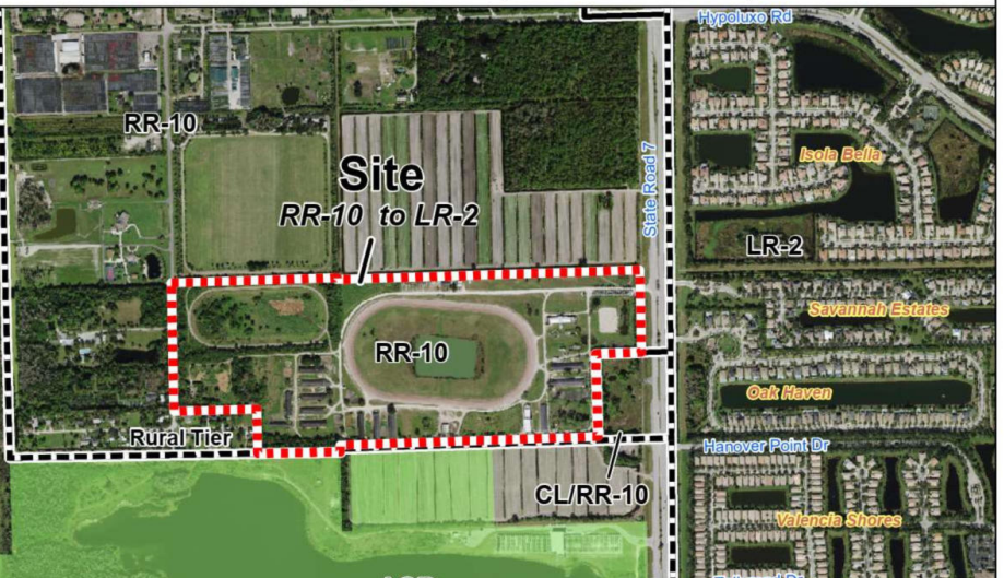 Map shows site of Zuckerman Homes' project near Heritage Farms off of State Road 7.