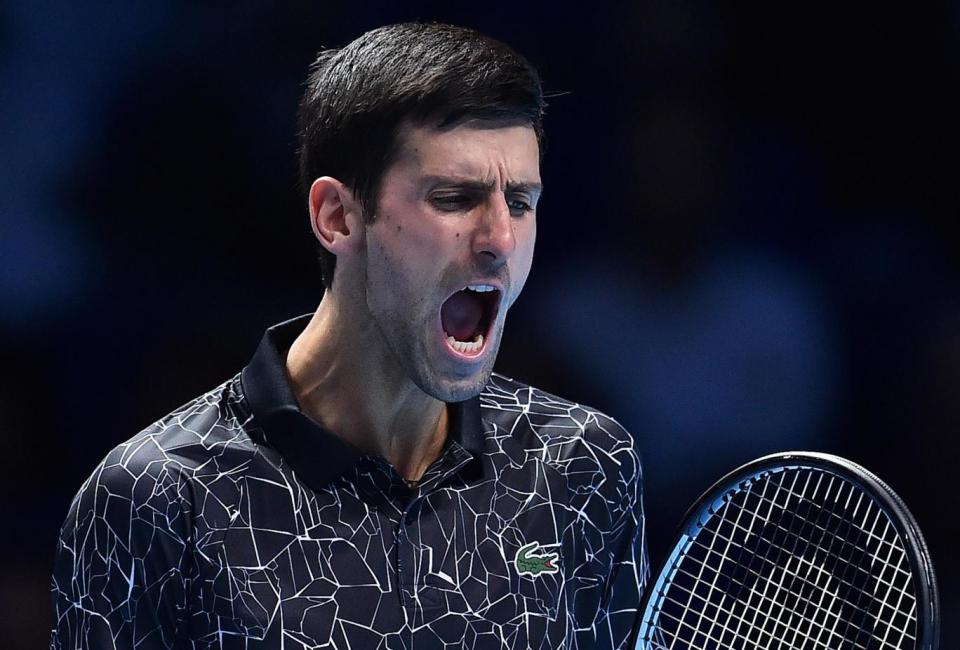 Djokovic looked unbeatable on Monday evening. (AFP/Getty Images)