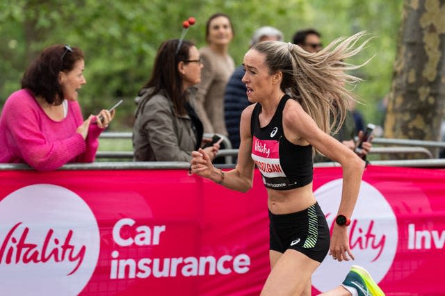 Eilish McColgan during the Vitality London 10,000m road race