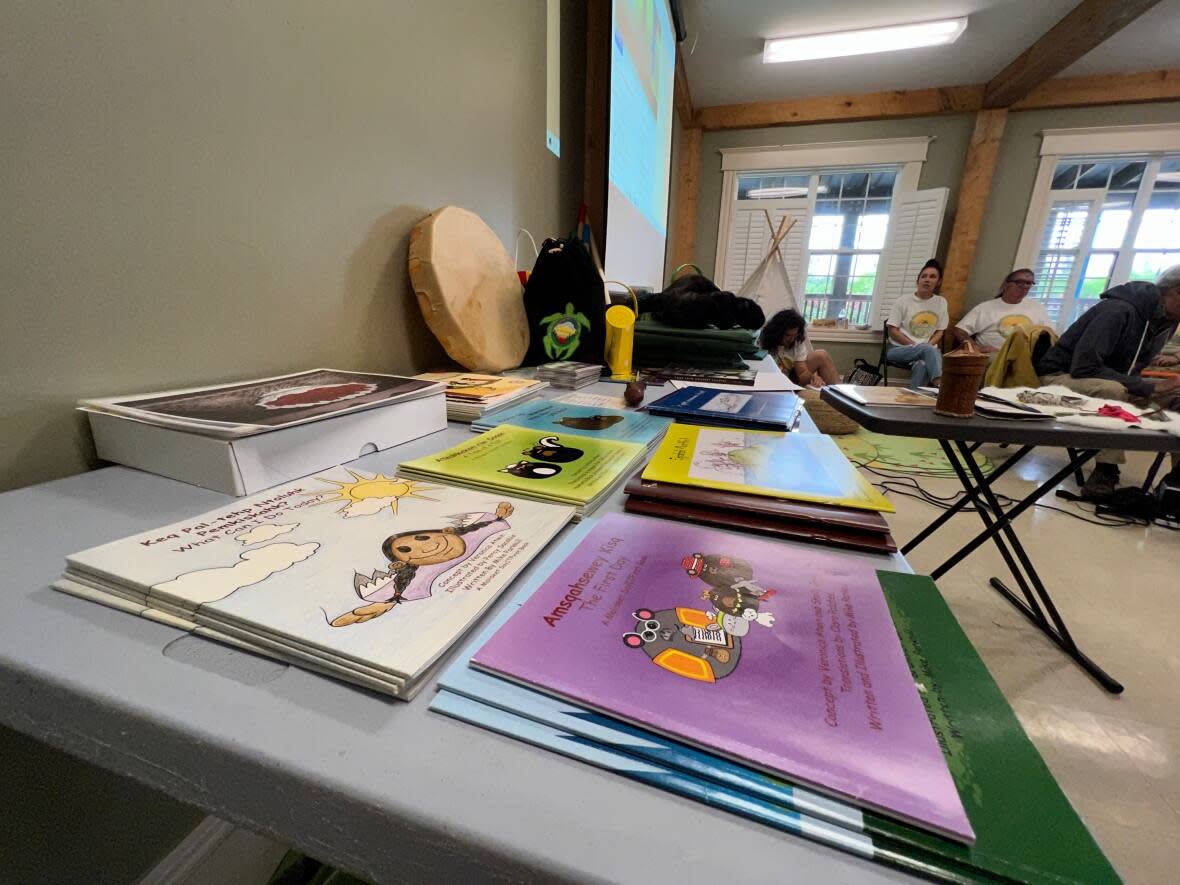 The Kehkimin Wolastoqey language immersion school curriculum includes 17 lessons.  (MRINALI ANCHAN/CBC News - image credit)