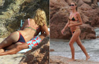 Last but not least turtelte sich Model-Mama Heidi Klum im Häkel-Bikini mit ihrem Herzblatt Vito Schnabel durch den Sommer! (Bilder: Splash News)