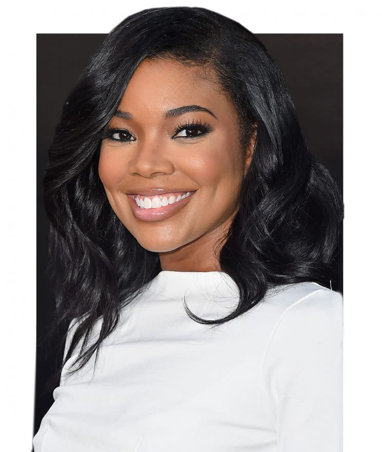 Gabrielle Union is not afraid to share a makeup-free selfie, even on the rare occasion that her skin is less than perfect. (Photo: Getty Images)
