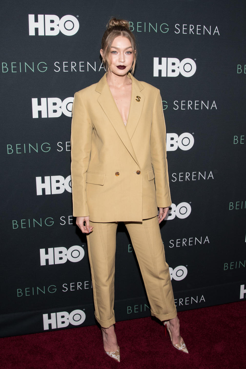 Gigi Hadid at the ‘Being Serena’ film screening