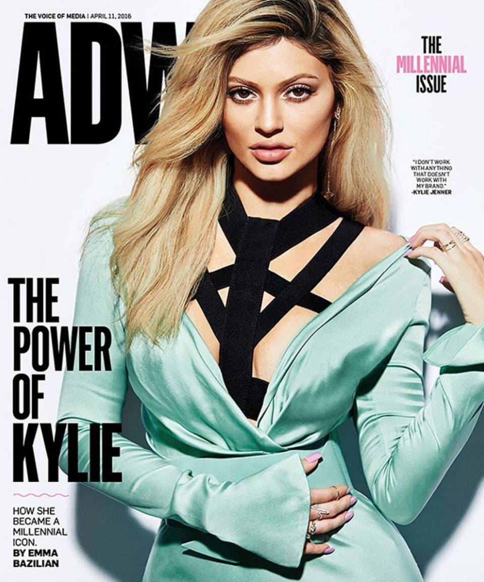 <p>The second fail for <i>Adweek</i> this year happened a mere week after the Kerry Washington debacle. This time, millennial icon Kylie Jenner was the cover story with the teenager looking unrecognisable and much older than her 18 years. <i>[Photo: Instagram/kyliejenner]</i> </p>