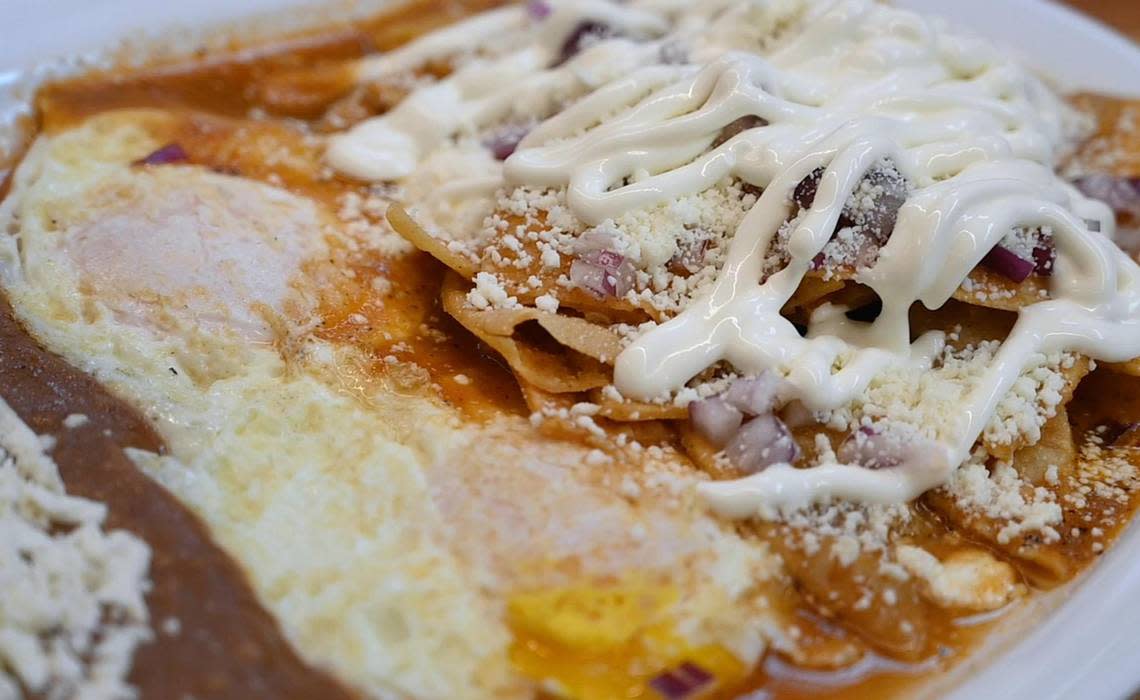 Chilaquiles are a favorite at Las Manañitas, which has opened a second location in the new Bitwise State Center Warehouse on R Street. Photographed Tuesday, Jan. 10, 2023 in downtown Fresno.