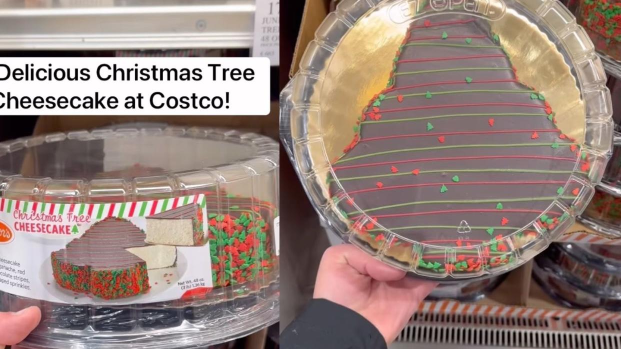 Costco Just Dropped A Christmas TreeShaped Cheesecake & It's Worth