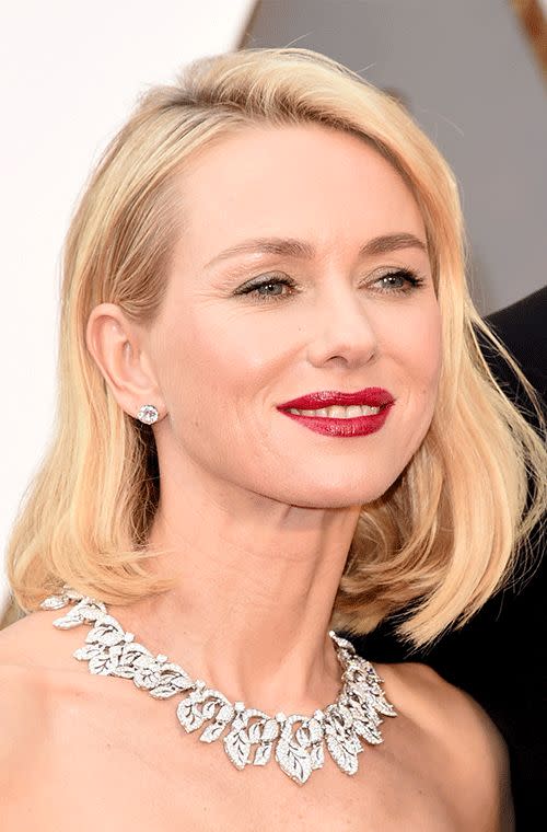 The Australian actress in a bold and daring Bulgari necklace.