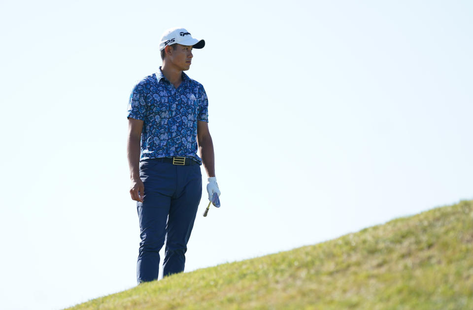 Collin Morikawa stood alone at the end of the Open Championship. (Photo by Gareth Fuller/PA Images via Getty Images)