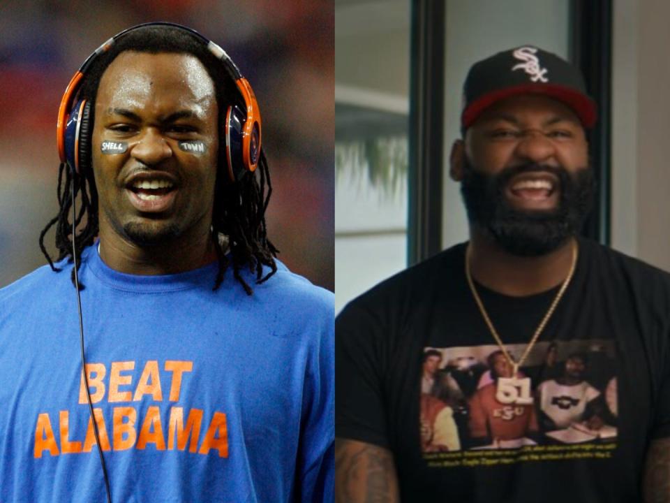 Brandon Spikes, then and now.