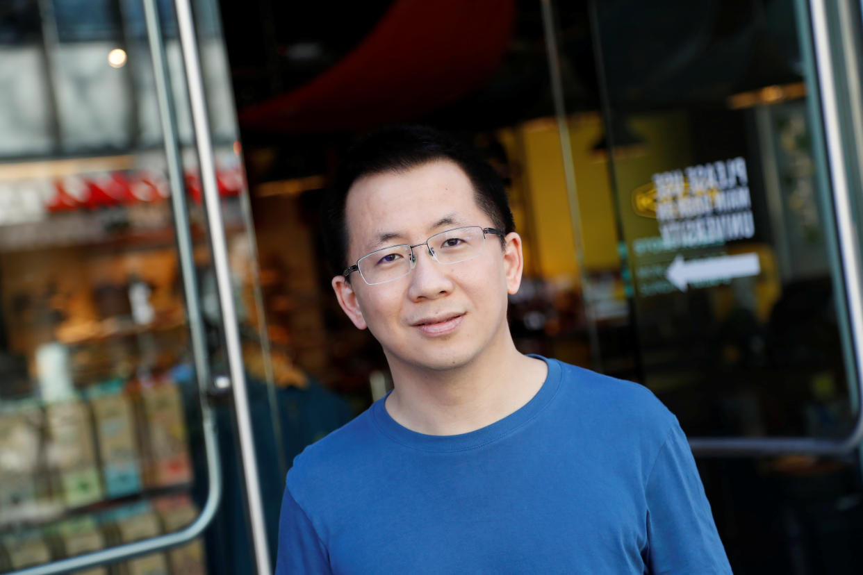 Zhang Yiming, founder and global CEO of ByteDance, poses in Palo Alto, California, U.S., March 4, 2020. Picture taken March 4, 2020.   REUTERS/Shannon Stapleton
