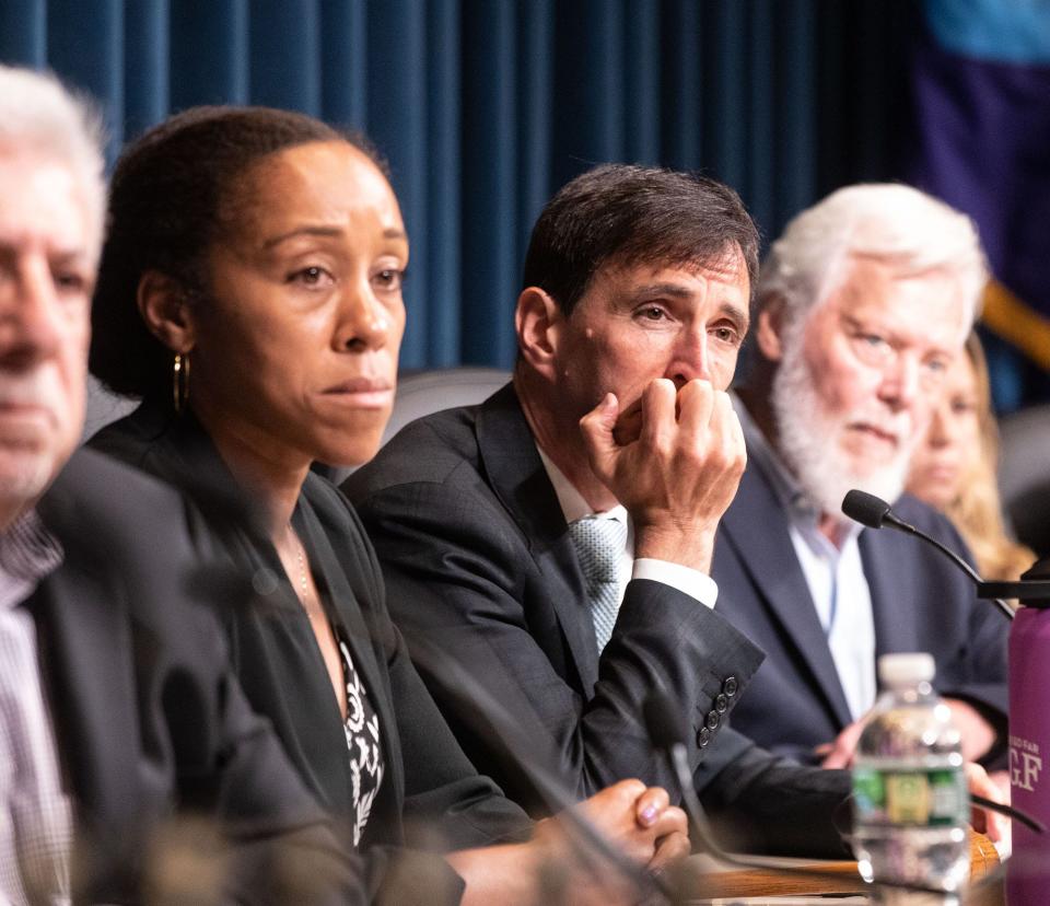 Former New Rochelle Mayor Noam Bramson and Mayor Yadira Ramos Herbert, pictured in 2023, were the subject of ethics complaints in New Rochelle regarding votes they made on Sustainable Westchester contracts.