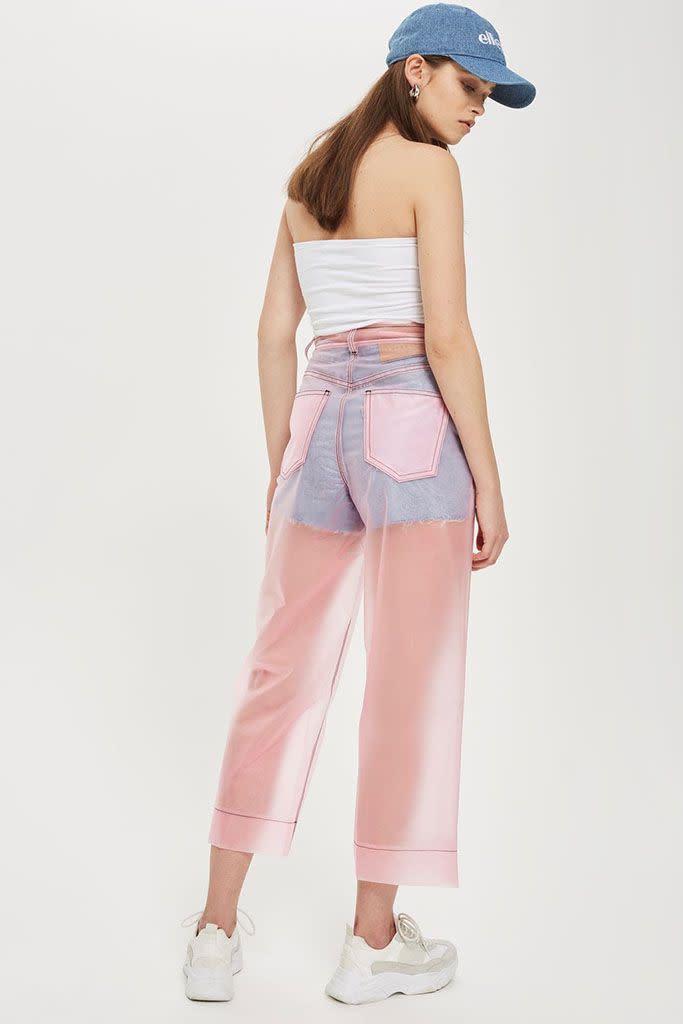 Rosa transparente Hose von Topshop. (Bild: Topshop)