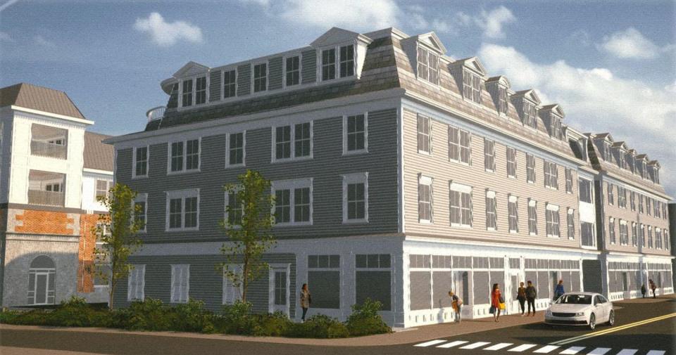 A total of 36 residential units in two three-story buildings are proposed at 361 Hanover St. in Portsmouth.