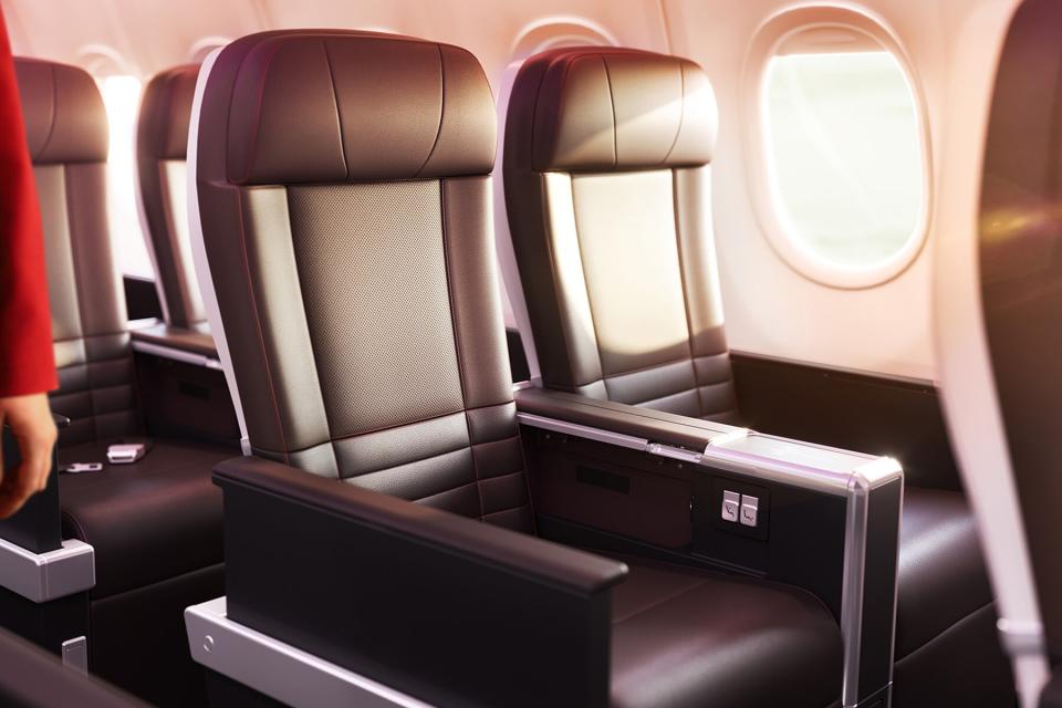 The premium seats onboard the A330NEO Virgin Airlines Airbus