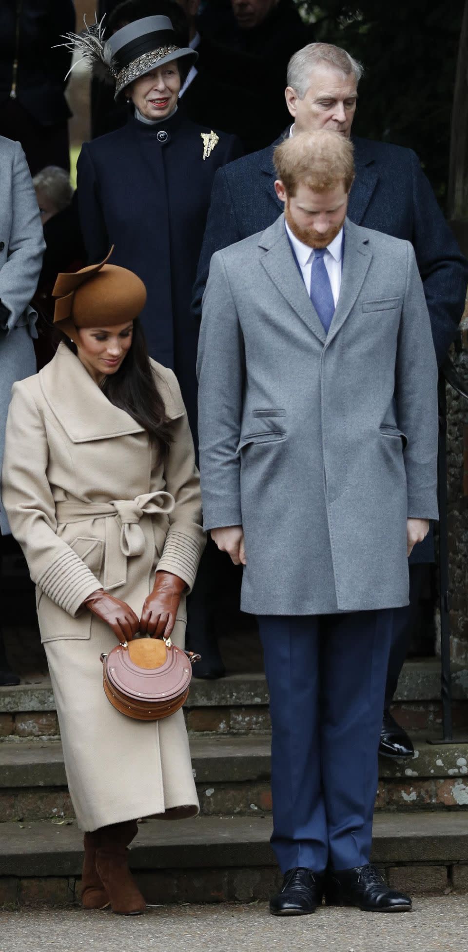 Meghan was spotted on Christmas Day giving her first curtsy to the Queen. Photo: Getty Images