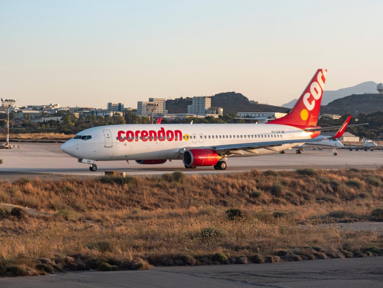 A Corendon Airlines Boeing 737.