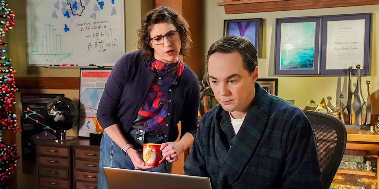 amy and sheldon in young sheldon