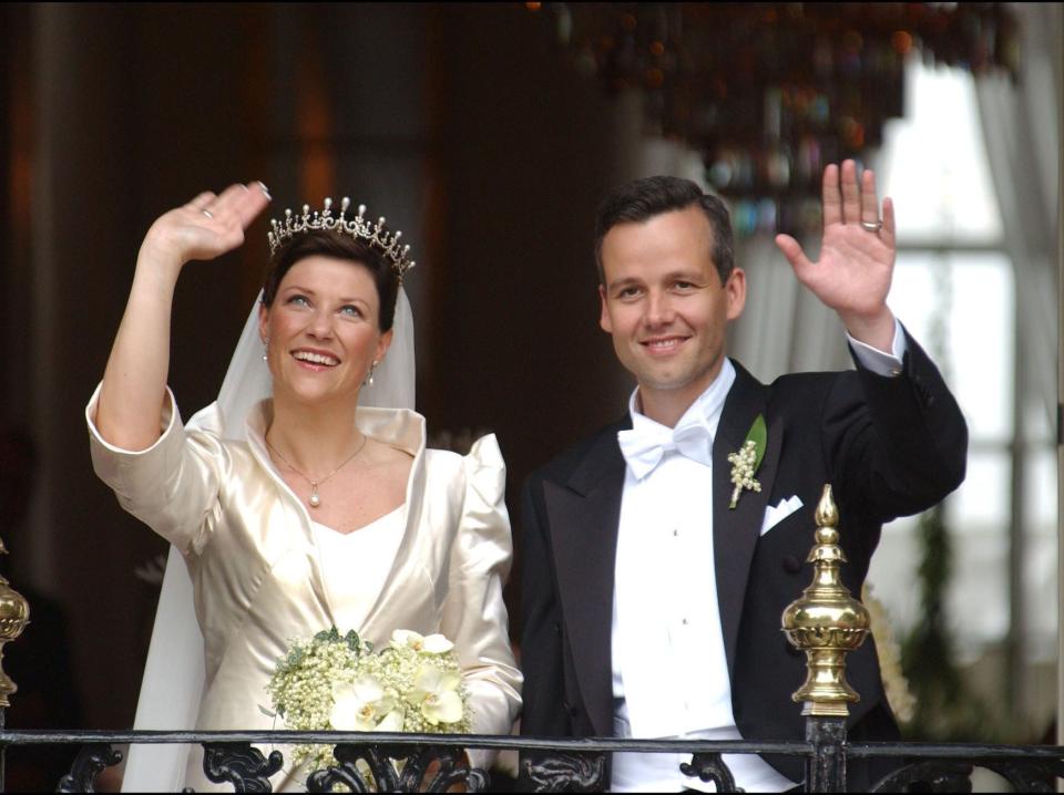 Princess Martha Louise of Norway and Ari Behn on their wedding day.