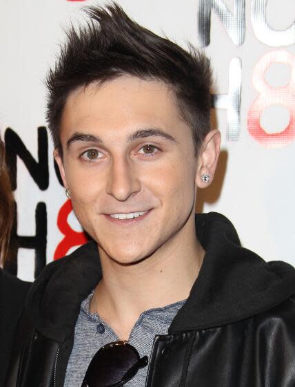 Mitchel Musso attends the NOH8 Campaign's 3 Year Anniversary Celebration at House of Blues Sunset Strip on December 13, 2011 in West Hollywood, California. (Photo by Paul A. Hebert/Invision/AP)