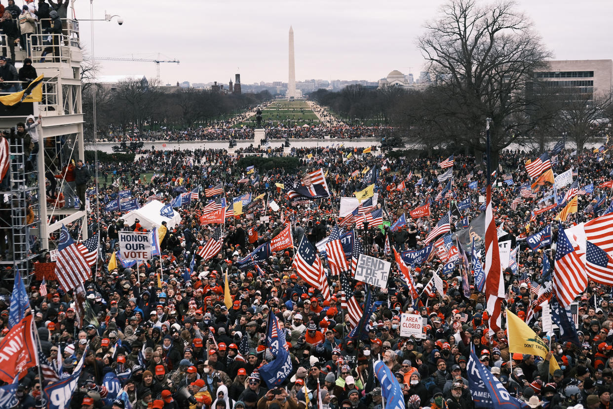 Trump Supporters Hold "Stop The Steal" Rally In DC Amid Ratification Of Presidential Election