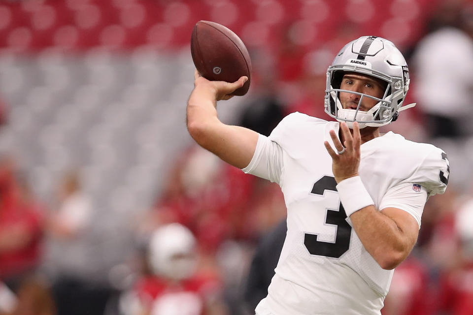 Nathan Peterman has gone 40-of-57 for 317 yards and thrown three touchdowns so far this preseason in Oakland.