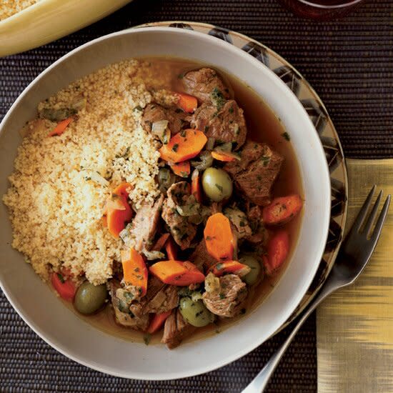 Lamb Tagine with Green Olives and Lemon