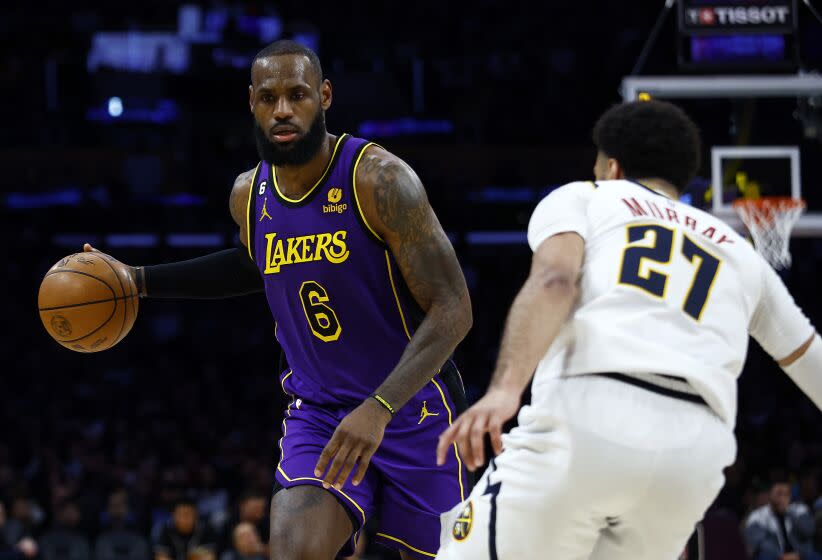 LOS ANGELES, CALIFORNIA - DECEMBER 16: LeBron James #6 of the Los Angeles Lakers in the second half.