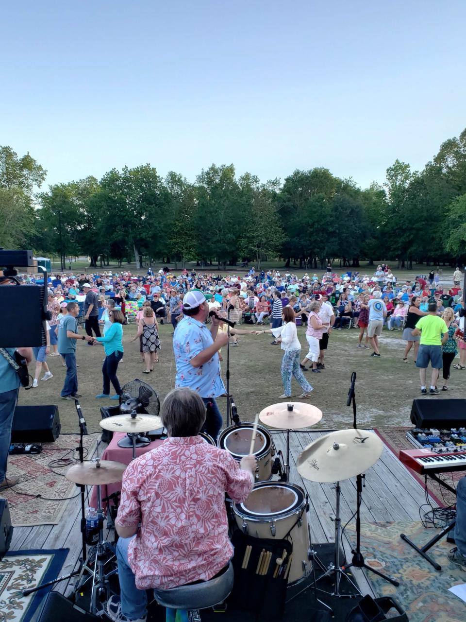The town of Leland concerts at Founders Park.