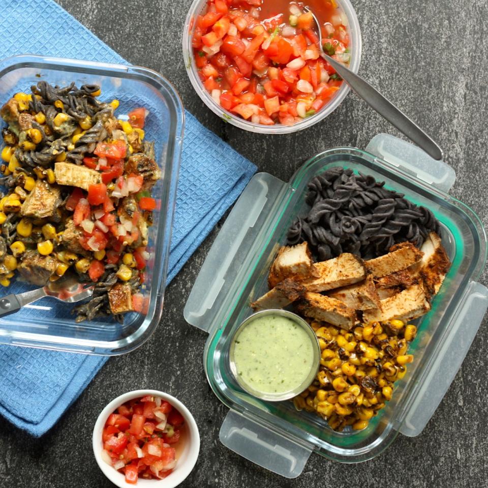 Southwest Black-Bean Pasta Salad Bowls