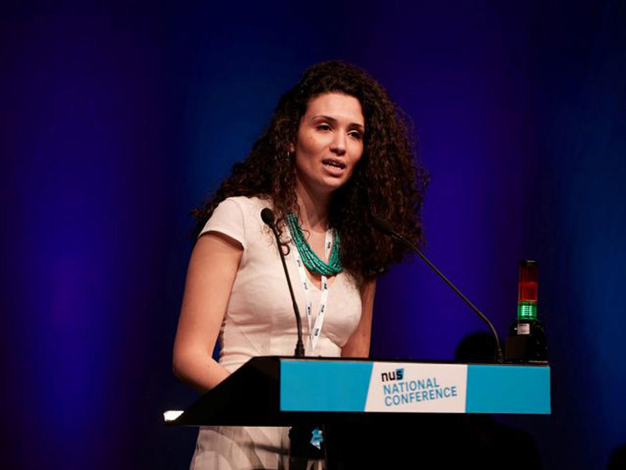 Malia Bouattia helped host a play, titled ‘Seven Jewish Children’, that has been criticised for being anti-Semitic: PA