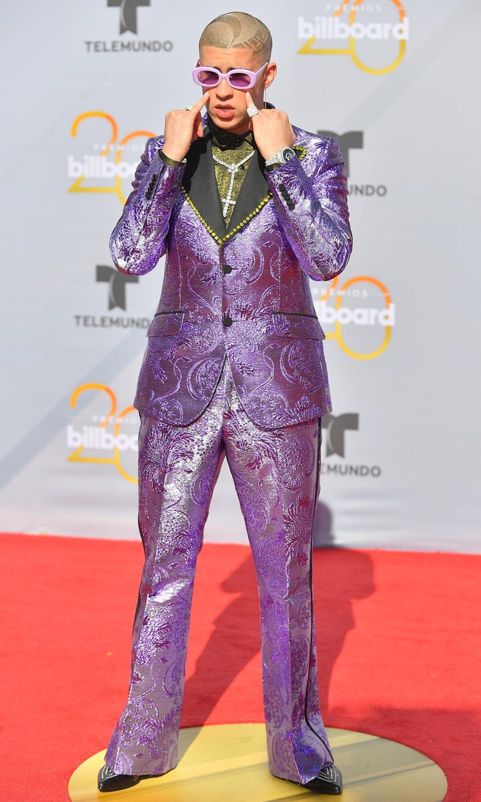 Bad Bunny attends the 2018 Billboard Latin Music Awards at the Mandalay Bay Events Center on April 26, 2018 in Las Vegas, Nevada