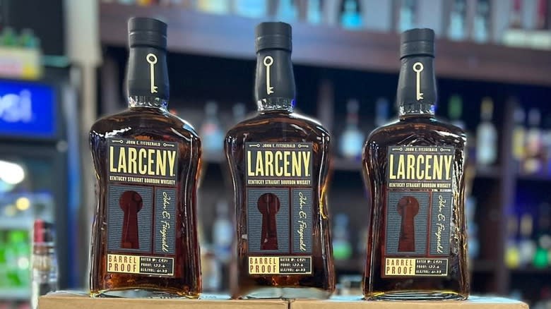 Larceny Barrel Proof bottles