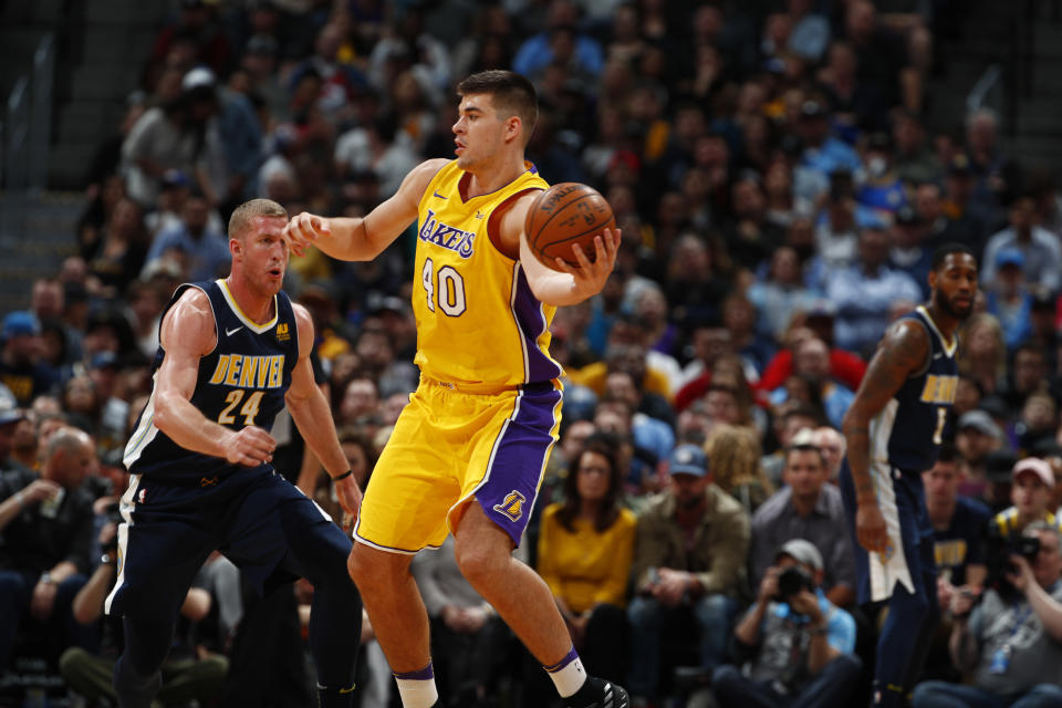 Ivica Zubac has played two seasons with the Lakers. (AP)