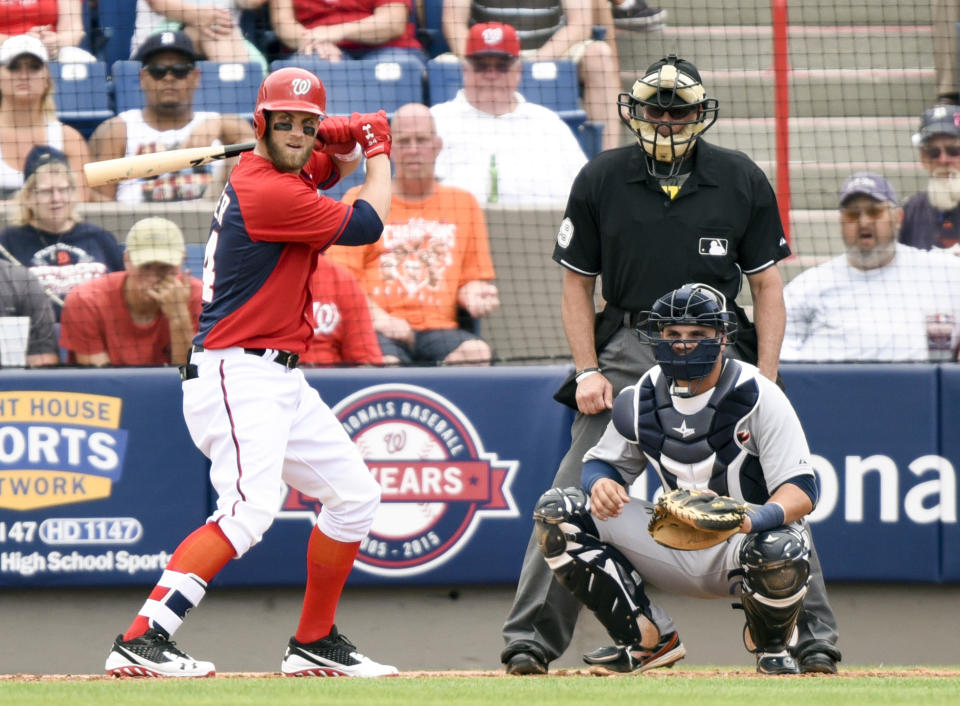 Bryce Harper, still only 22. We'll get a full season from him one of these years, right? (Brad Barr-USA TODAY Sports)