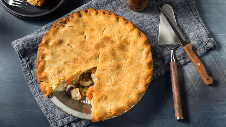 Pot pie from above