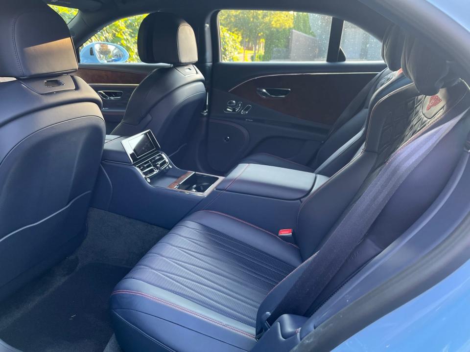 2022 Bentley Flying Spur plug-in hybrid rear seat