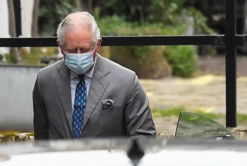 Britain's Prince Charles arrives at King Edward VII's Hospital in London