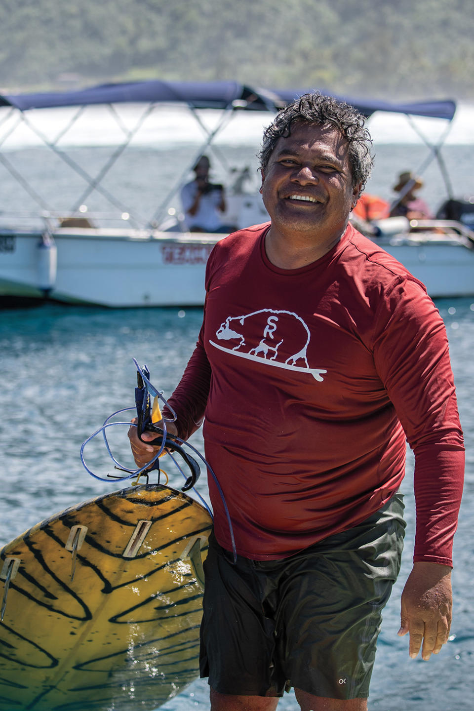 Surfer and guide Raimana van Bastolaer