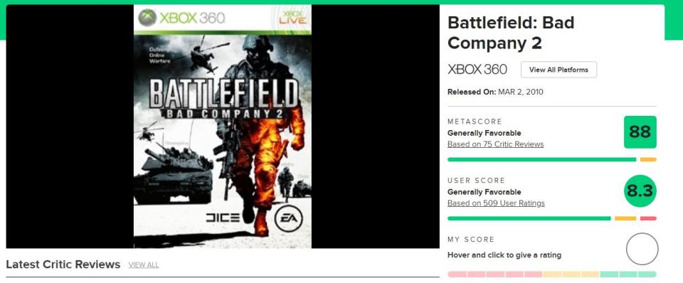 Battlefield Bad Company 2, uno de los mejores juegos de la IP, perderá su multijugador
