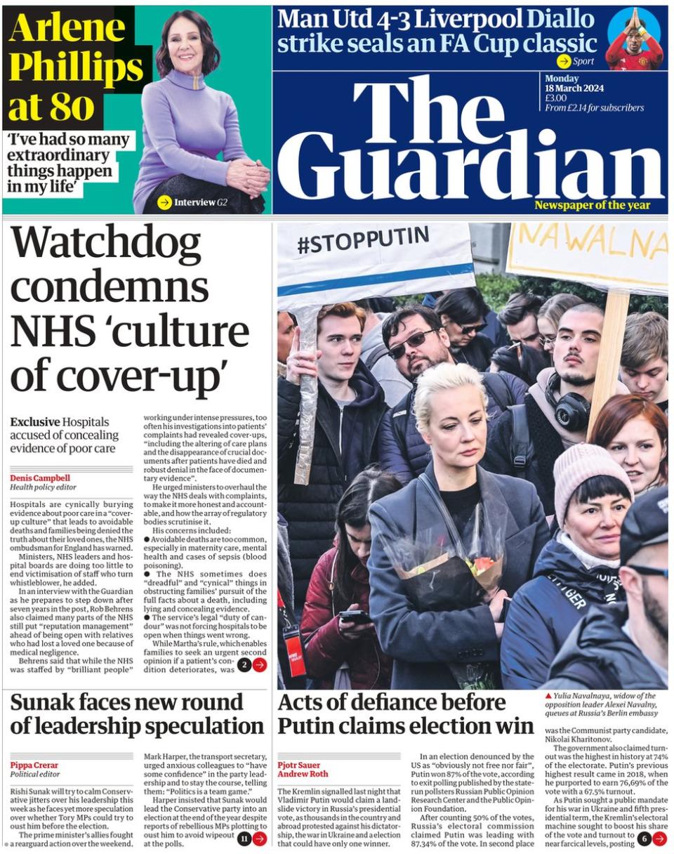 The Guardian: NHS ombudsman warns that hospitals are cynically burying evidence of poor care