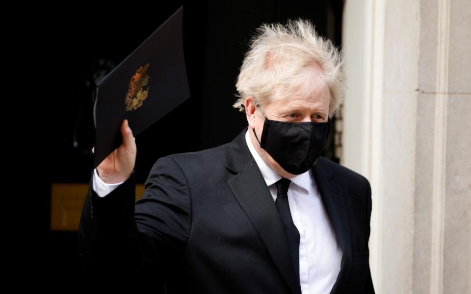 Boris Johnson leaves Downing Street with a new hair cut -  JOHN SIBLEY / REUTERS
