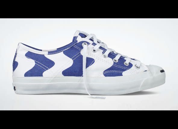 Put some pep in your step with these classic canvas kicks covered in an original Marimekko print from the 1960s.   To Buy: <a href="http://www.converse.com/#/products/Shoes/JackPurcell/529655C" target="_hplink">Converse x Marimekko</a>