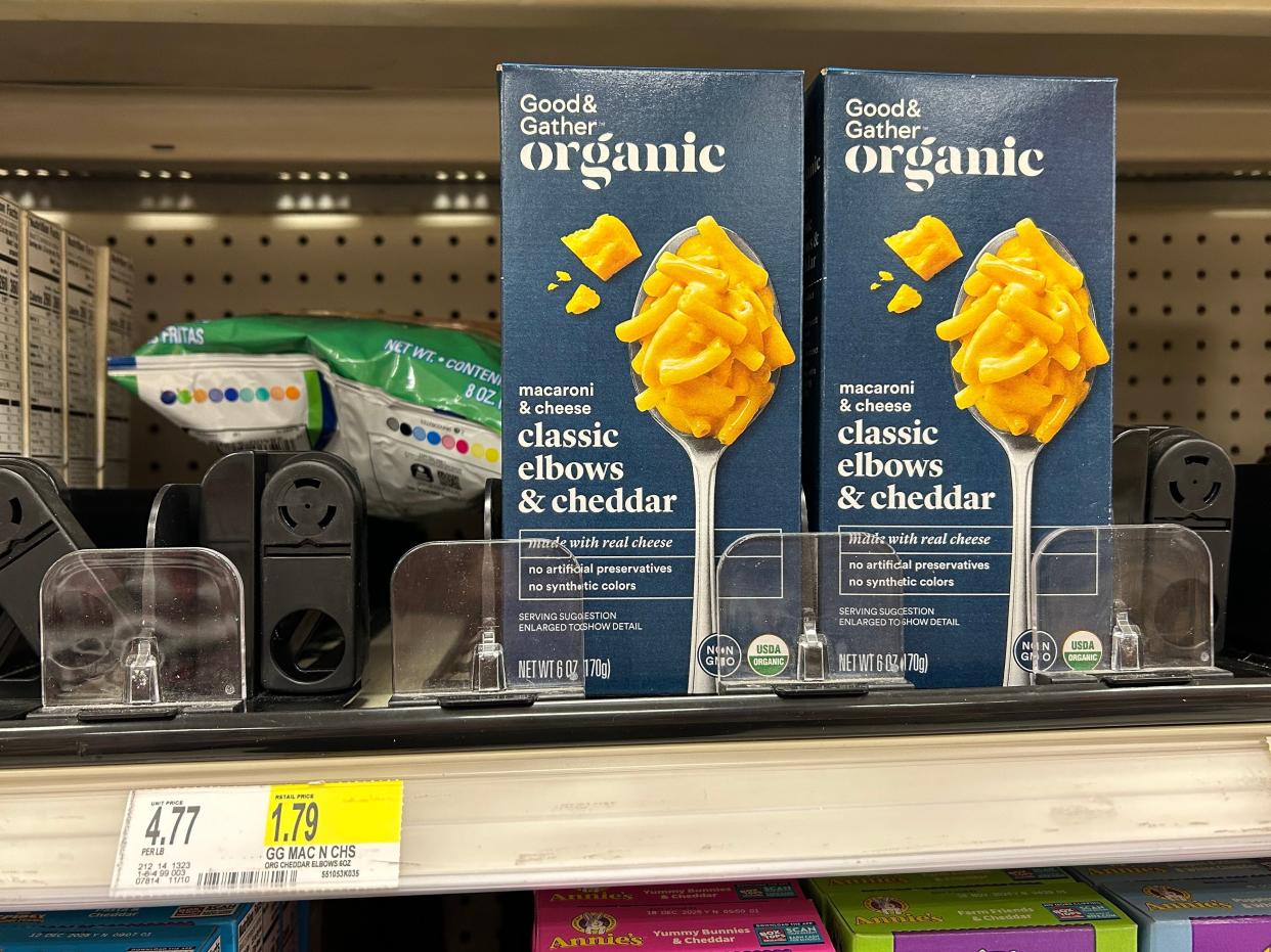 organic mac and cheese at target