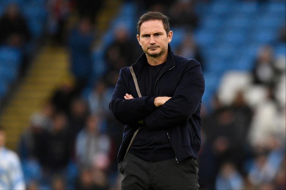 Under pressure: Frank Lampard is struggling at Everton (AFP via Getty Images)