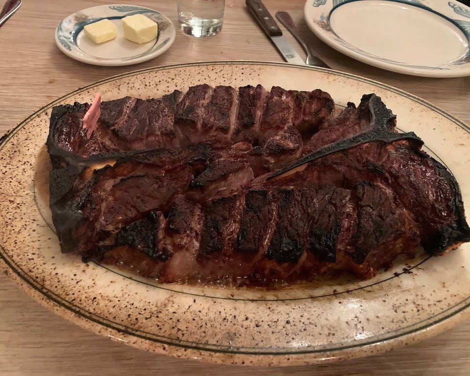 steak and sides from peter luger