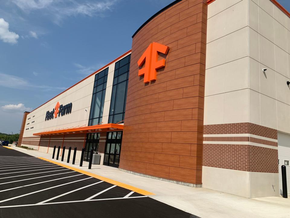 The new Fleet Farm at Racine Avenue and College Avenue in Muskego, will open Aug. 24, 2023. The retail campus consists of a 137,000-square-foot store, a 60,000-square-foot outdoor yard, a gas station and a car wash.